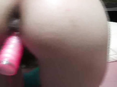 Asian Gets The Toys Inside Her