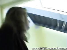 Couple Get Naughty In Public Bathroom