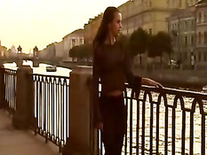 Горячий секс с брюнеткой в первый день знакомства