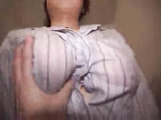 Asian babe having a shower