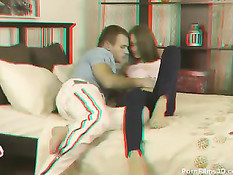 3D порно - молодая пара нагулявшись по набережной занялась сексом