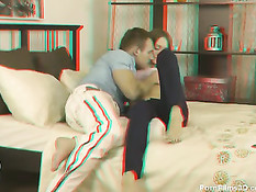 3D порно - молодая пара нагулявшись по набережной занялась сексом