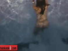 Asian girl Francine at a shooting