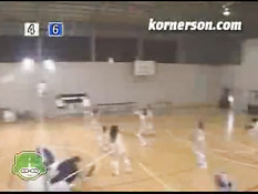 Naked volleyball
