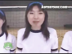 Naked volleyball