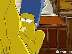 Частное домашнее секс видео американской аниме семьи Симпсонов