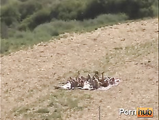 Мужик занимается групповым сексом с двумя красивыми ведьмочками