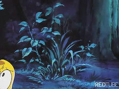 Романтичная хентай девушка захотела секса во время похода в лесу