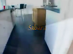 Мулатка Sabara любит гулять без трусиков и ебаться с чёрным парнем