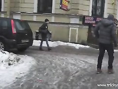 Городская девчонка Наталья согласилась на съёмки в порно фильме