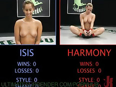 Harmony Rose и Isis Love занимаются сексуальной борьбой на ринге