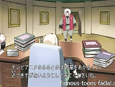Обнажённая сисястая Tsunade отсасывает член и занимается сексом