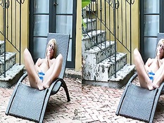 Tara Lynn Foxx делает минет и ебётся в позе наездницы в 3D порно