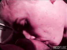 Blond gayboy sucking