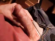 Wanking till precum