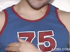 Horny wanking boy