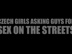 Чешская девушка знакомится на улице с тёлкой и лижет её на траве
