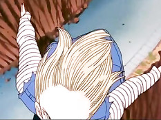 Super Saiyan жёстко оттрахал сексуальную блондинку в рот и попу