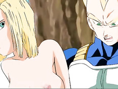 Super Saiyan жёстко оттрахал сексуальную блондинку в рот и попу