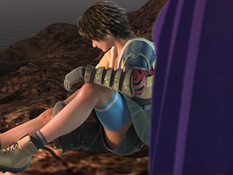 3D девушка из игры Final Fantasy X занимается сексом с бойфрендом