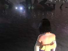 3D девушка из игры Final Fantasy X занимается сексом с бойфрендом