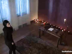 Отшлёпал линейкой по жопе и отъебал в анал связанную Tricia Oaks