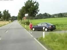Немецкая шалава села к дальнобойщикам и дала им во все дырочки