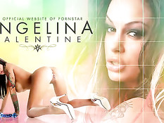 Парень отъебал похотливых сук Angelina Valentine и Diamond Kitty