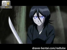 Аниме девка Nozomi отсасывает и трахается в лесу с парнем Ichigo