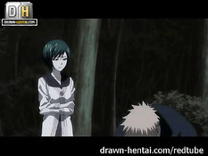 Аниме девка Nozomi отсасывает и трахается в лесу с парнем Ichigo