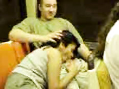 Blowjob on train