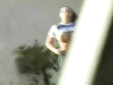 Gianna jogging topless