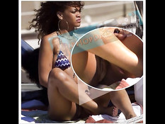 Сборник откровенных эротических фотографий мулаточки Rihanna