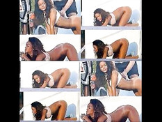 Сборник откровенных эротических фотографий мулаточки Rihanna