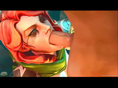 Персонажи порно версии игры Dota 2 занимаются групповым сексом