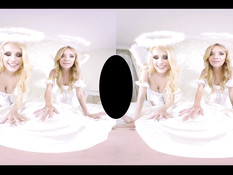 Горячее 3D порно с развратными ангелами Angel Wicky и Angel Piaff