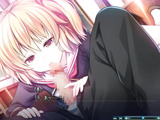 Блондинка Amagase Mao из новеллы Baldr Heart села на хуй сверху
