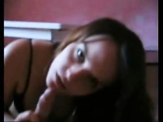 Brunette sucks and gets fucked 2