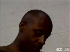 Black pussy fucked and big tits cummed